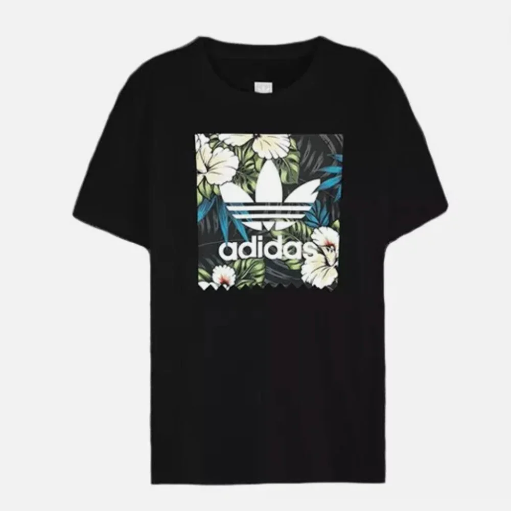 ADIDAS Men's Trefoil Floral Fill Graphic T-Shirt